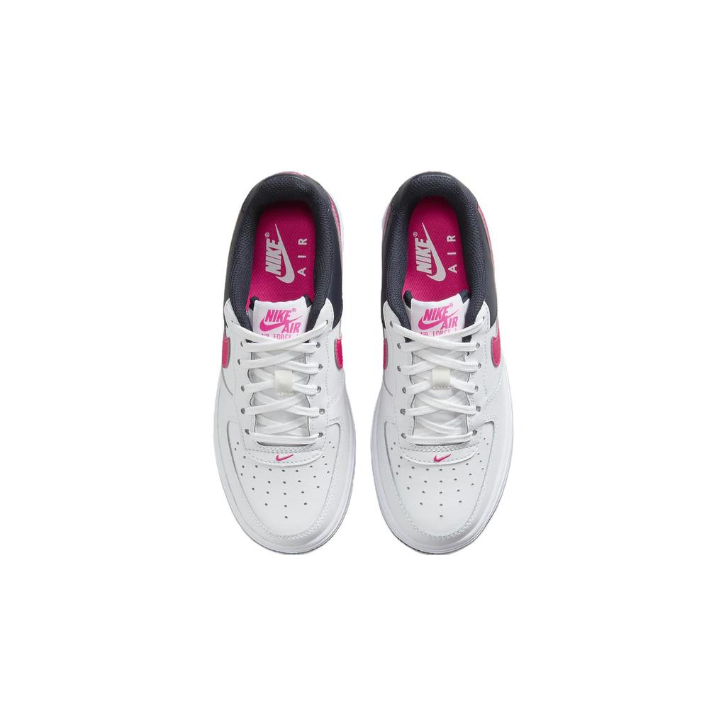 Nike Air Force 1 Comfortable Abrasion Resistant Breathable Low top Kids Fit Black White CT3839-109