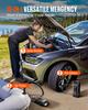 6000A 13-in-1 Portable Jump Starter with Air Compressor, 12V Power Pack for Gas/Diesel Cars, 150PSI Tire Inflator