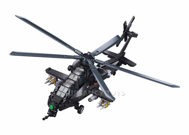 Sluban Premium-Quality 419Pcs Military-Style First-Class Gunship High-Standard Helo First-Class Low Premium-Quality Altitude Top-Grade