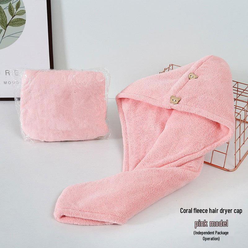 Quick-Dry Pineapple Hair Towel Wrap - Thickened Coral Fleece Headscarf for Hair Drying