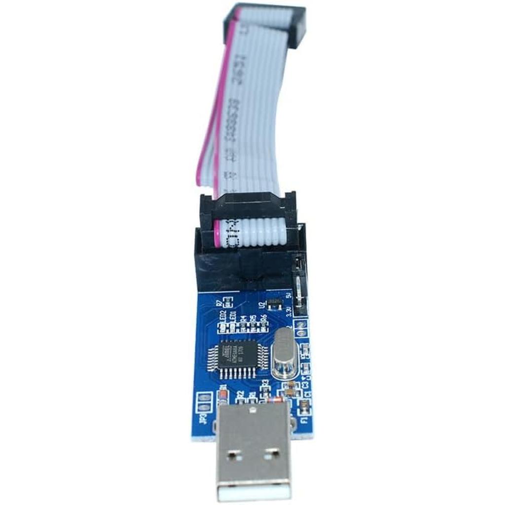HiLetgo 51 AVR ATMEGA8 Programmer USBasp USB ISP 10 Pin USB Programmer 3.3V/5V with Cable