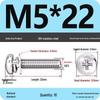 304 Stainless Steel Phillips Round Head Screw with Flat Washer M3/M4/M5/M6