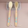 Bristle Shower Brush with Non-slip Long Wooden Handle Exfoliating Massage Scrubber for Back Foot Body Bathing