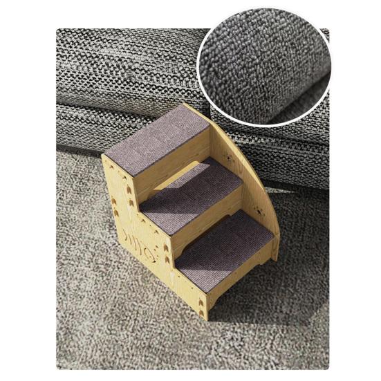 Kjæledyrsstige Praktisk, lett å installere Hunder Katter Stige Avtakbar tre-trinns kjæledyrtrapper Kjæledyrsutstyr