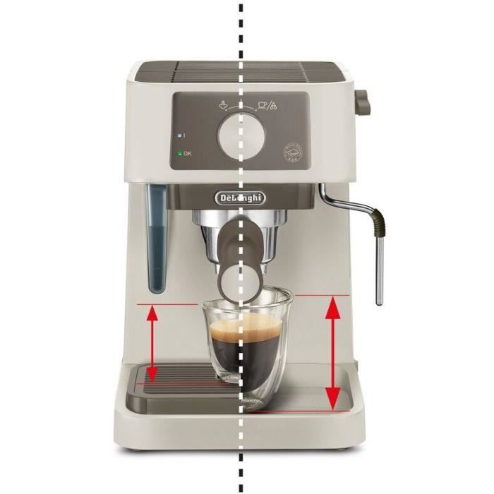 Machine à expresso - DELONGHI - STILOSA EC235.CR - Solo pompe - Bouilloire inox - Compatible ESE - Buse vapeur - Finition crème