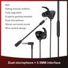 Gaming  Headset With Microphone Pluggable In-ear Mobile Phone Computer Wired Headset