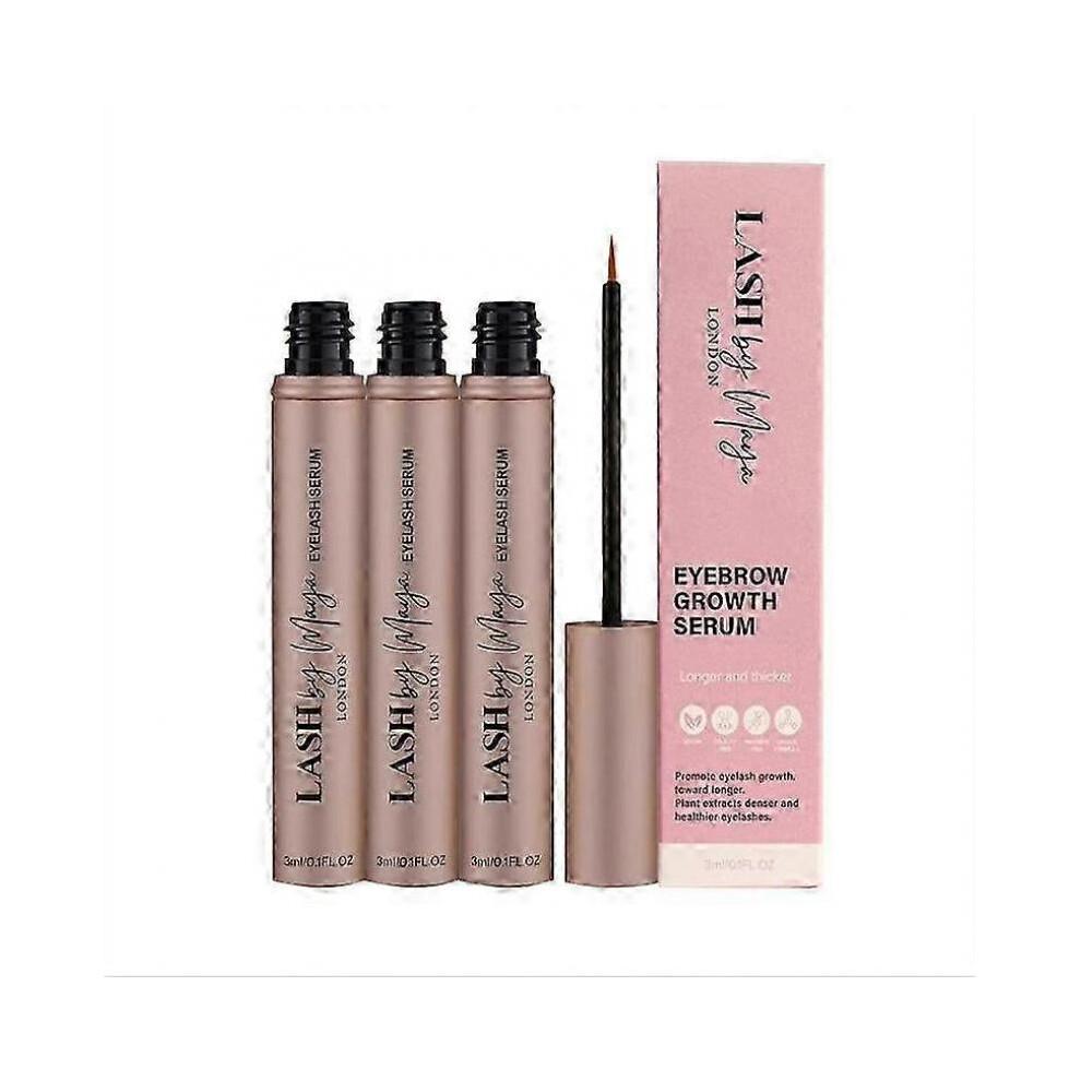 3X 3ml Eyelash Growth Serum Lengthen Thicken Volumize Eyelashes Curl Eyebrows Gentle And Effective Non-irritating Sensitive Skin