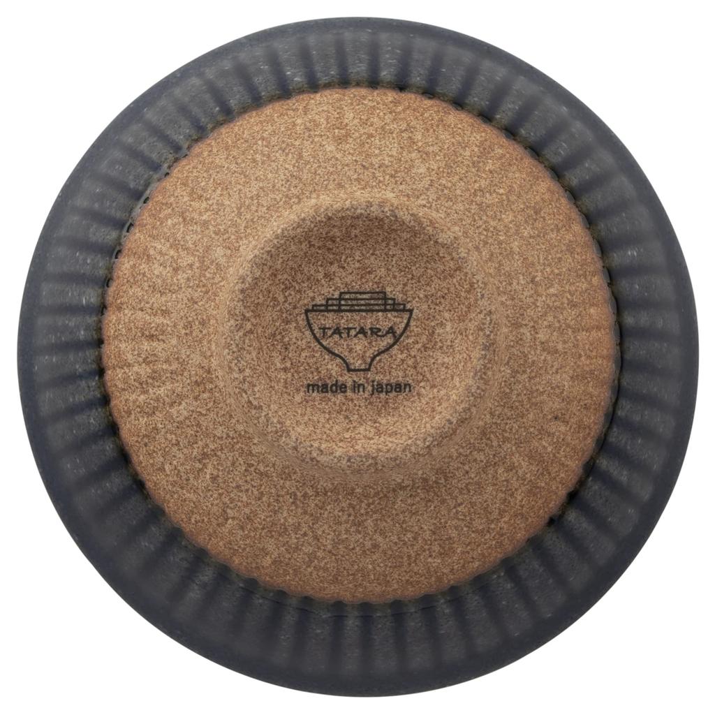 Tatara Rice Bowl, Navy Blue, Shaved, Mino Ware, Microwave and Dishwasher Safe, Large, Ohira, Tableware, Suitable for Home or Cafe Use, 020528