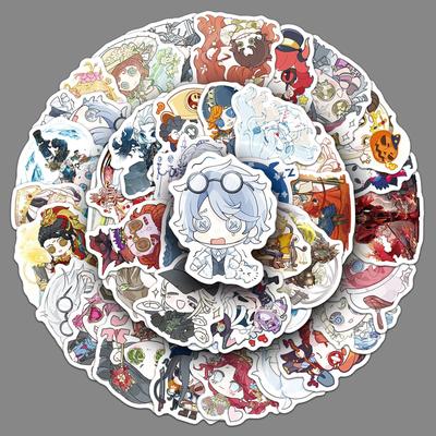 50 Q Version of The Fifth Identity Graffiti Stickers Cartoon Cute Game Creative Decoration Mobile Tablet Stickers