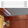 4pcs Stainless Steel Flexible Cupboard Door Window Hinge Limiter Stopper Ropes