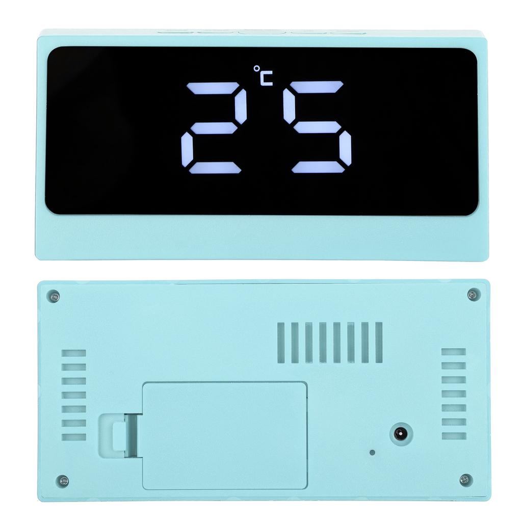 LED Digital Alarm Clock Silent Smart Temperature Date Luminous LargeScreen Desktop Makeup