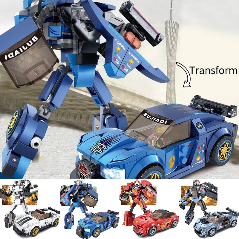 Çocuklar İçin Serin Ve Gerçekçi Kendin Yap Montaj Robotu Abs Plastik Küçük Parçacıklı Yapı Blokları Oyuncak