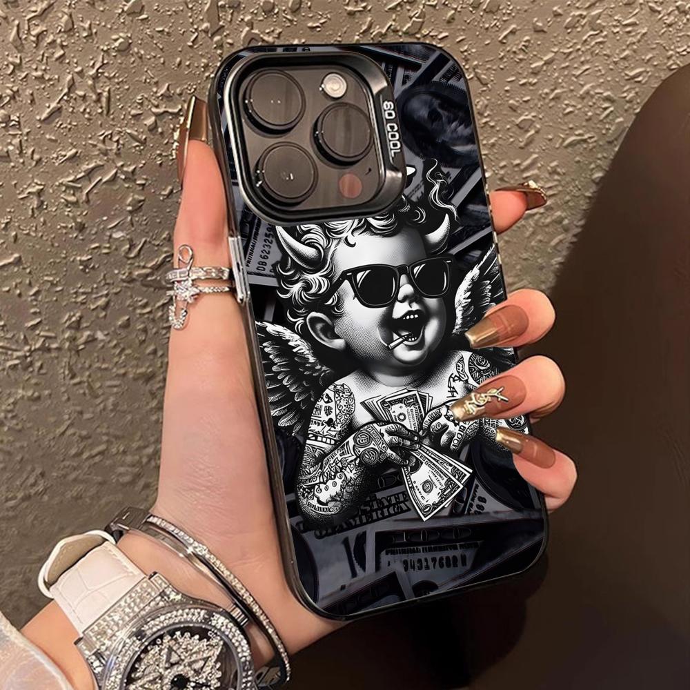 USD Dollar Translucent Mobile Phone Case for iPhone 17 16 15 14 13 12 11 X XR XS Air Pro Max Plus Colorful Cover