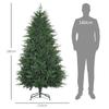 Christmas tree, artificial fir, realistic appearance, quick assembly, plastic, green, 114 x 114 x 180cm