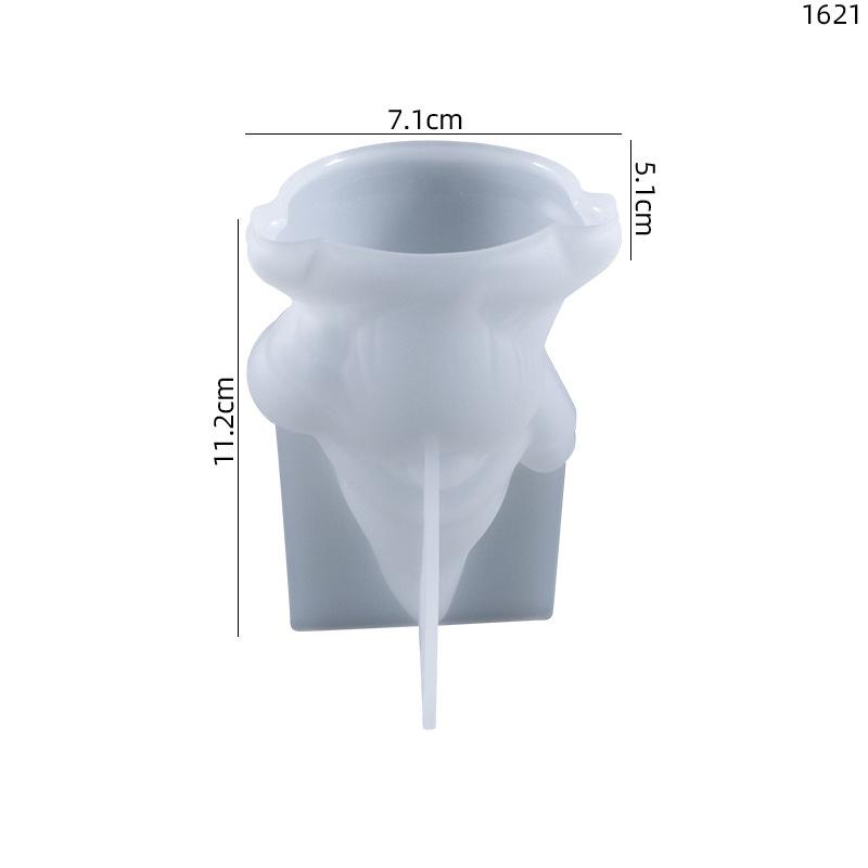 Santa sněhulák svíčka Epoxidová silikonová forma DIY ručně vyráběná aromaterapeutická svíčka vánoční ozdoby ruční práce forma na mýdlo ruční dárek