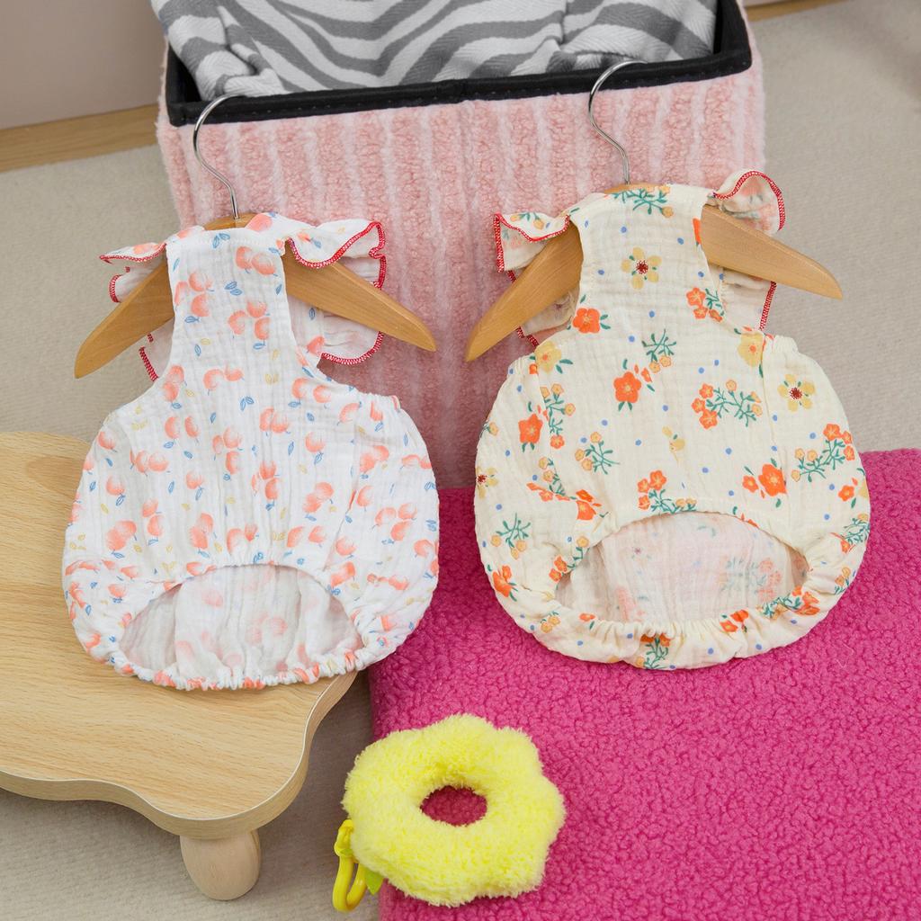 Dog Clothes Summer Pet Puppy Bichon Maltese Lace Flying Sleeve Princess Skirt 25 Cotton Yarn Flying Sleeve Skirt