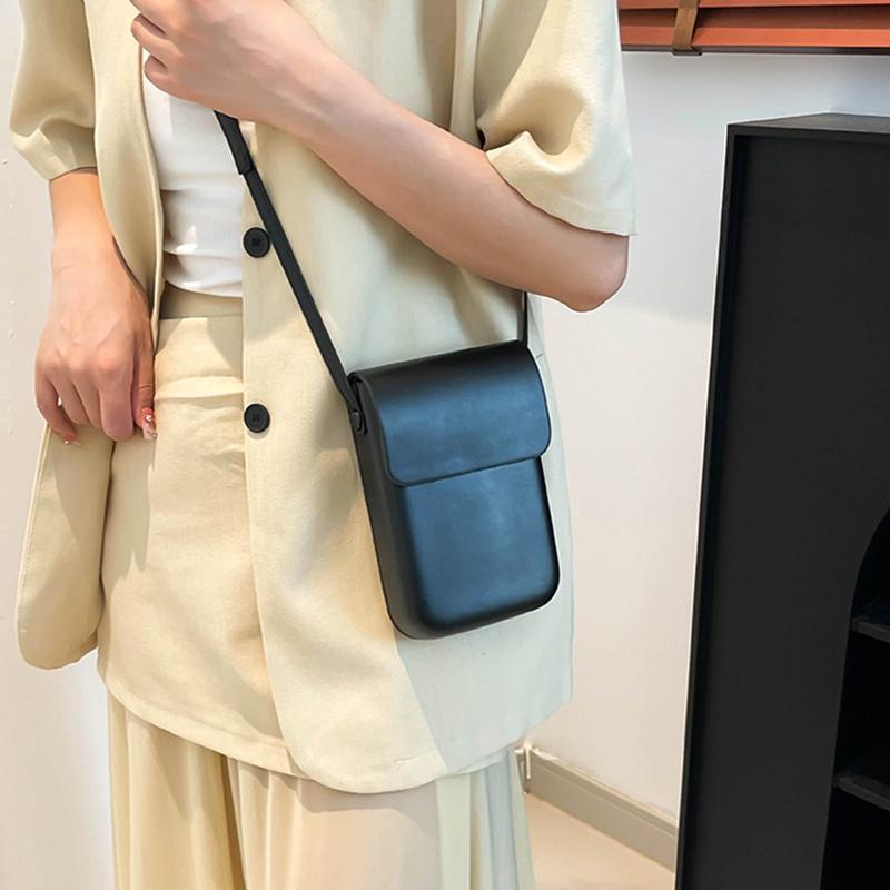 Flap Crossbody Bags Women Mini PU Leather Shoulder Purses and Handbags for Girls Ladies Phone Simple Crossbody Bag