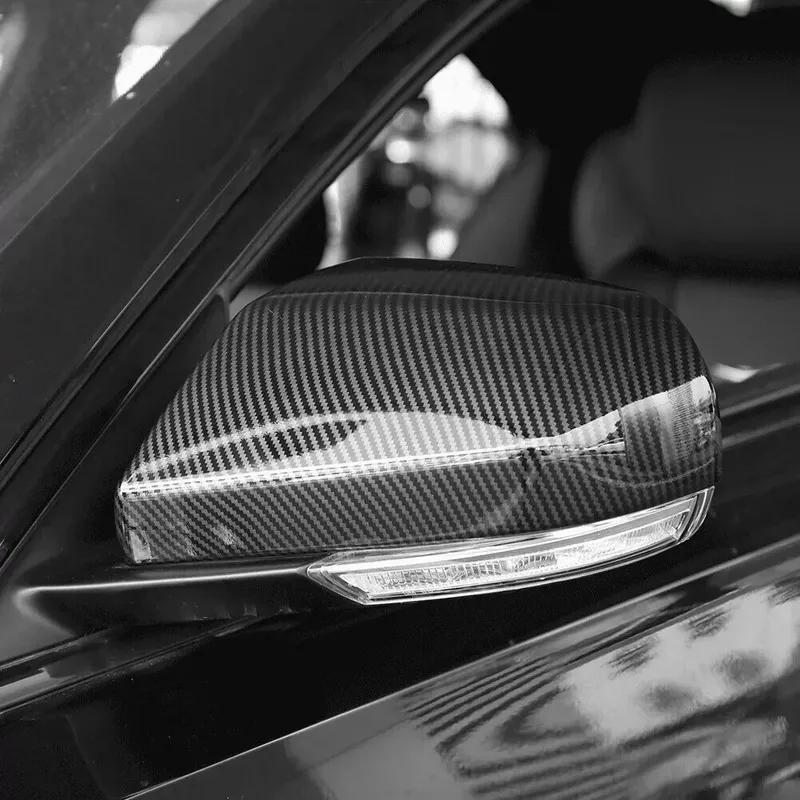 PAIR For 2013- Cadillac CT4 ATS Door Rearview Mirror Cover Exterior Cap Housing Side Wing Protective Shell Trim Car Decor