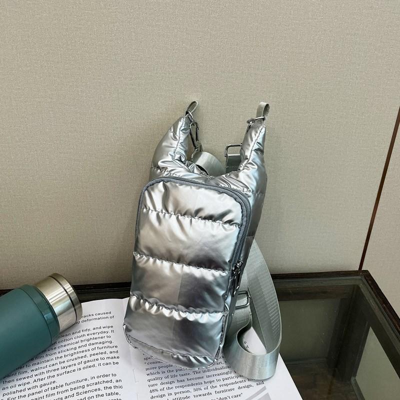 Shoulder Strap Water Bottle Carrier Bag Nylon Front Pocket Water Bottle Holder Down Portable Water Bottle Sling Bag Case Travel