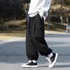 Multi-pocket overalls men's Korean version of trendy ins loose leggings men's pants handsome solid color casual pants