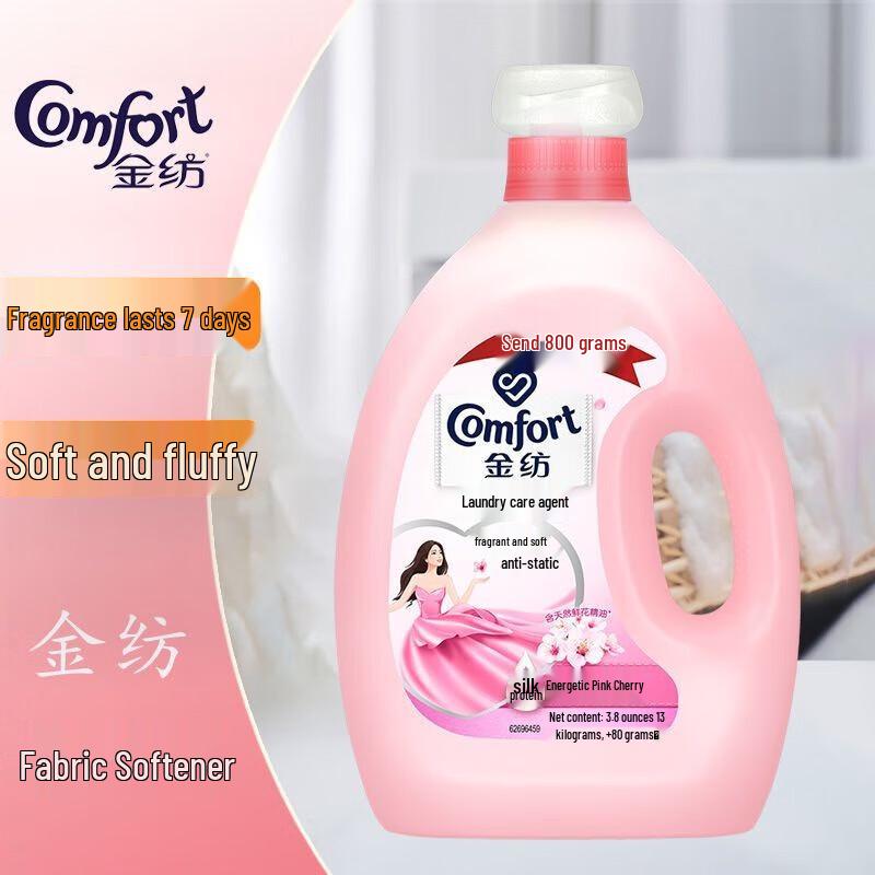 Comfort Fabric Softener, Energetic Pink Cherry Blossom, 3.8kg