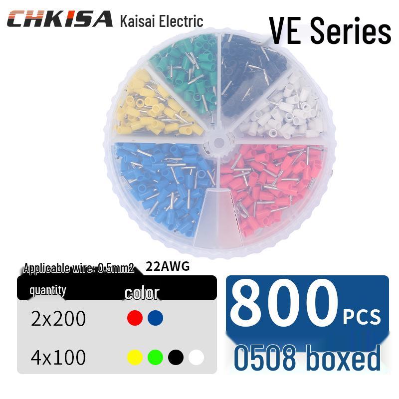 Tubular Wiring Terminal Crimper with Storage Box for Quick Cold-Pressed Wire Terminals