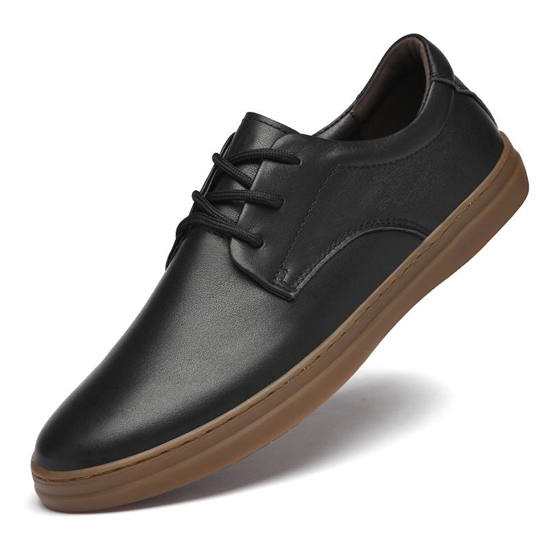 Fashion Spring New Men's Round Toe Breathable Outdoor Anti Slip Casual Board Shoes High Quality Men's Comfortable Lace Up White Shoes