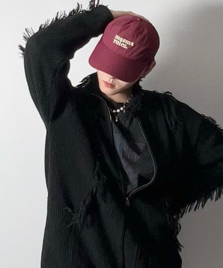 Maseumaluljeu Msmrz Logo Ball Cap - Burgundy