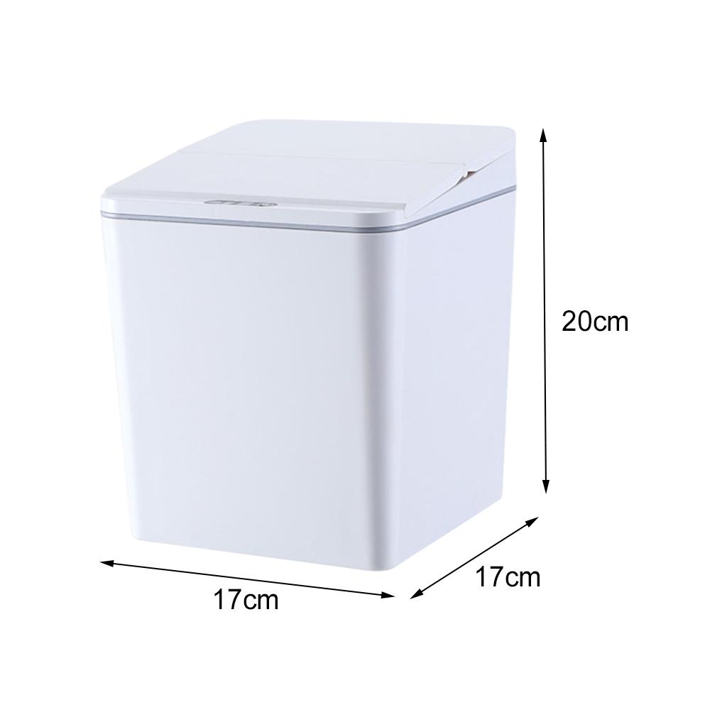 Automatic Car Trash Can Contactless Intelligent Dustbin with Folding Switch Cover for Kitchen Office Toilet