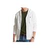 Polo Ralph Lauren Ss22 Logo Embroidered Hooded Zip-Up Long Sleeve Sweatshirt Men Sweatshirt White 710883329013