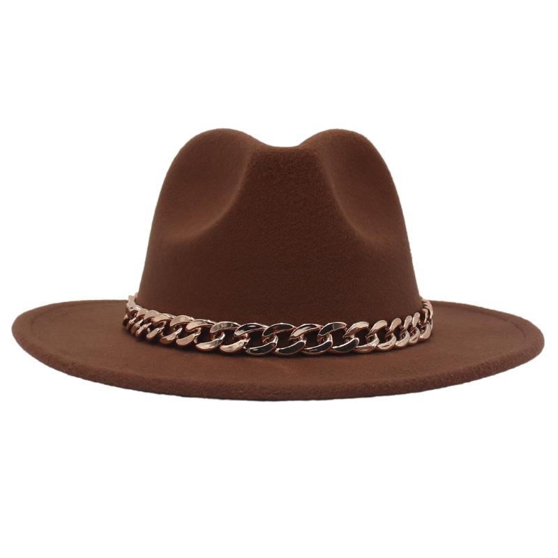 Acrylic Chain Men'S And Women'S Multi-Colored Stage Hat Woolen Felt Hat Jazz Top Hat Hat