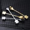 Yousheng Stainless Steel Coffee Spoon, Long Handle with Bull Head Decor, Multifunctional Stirring Spoon for Coffee Milk Tea