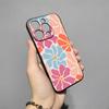 Pink Abstract Flower Phone Case For IPhone 17 Pro Max 16 15 14 Pro Max 13 11 X Xs Xr 8 7Plus Silicone Cover