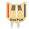 One Putt Durable Metal Golf Mini Magnetic Ball Marker Golfer Hat Visor Clip Accessory