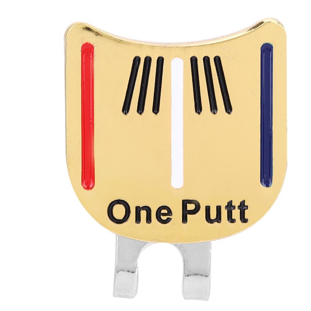 One Putt Durable Metal Golf Mini Magnetic Ball Marker Golfer Hat Visor Clip Accessory