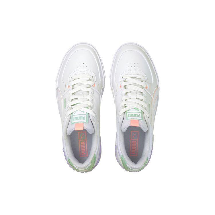 Puma Women's Cali Sport Platform Sneakers White Elektro Peach 375051-01