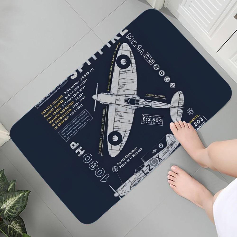 Aviation Theme Carpet Welcome Mat Absorbent Bedroom Door Rug Kitchen Balcony Living Room Entrance Home Airplane Decoration