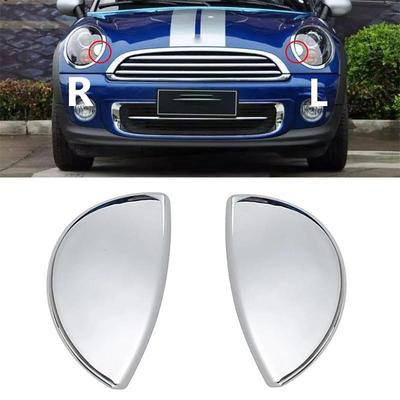 1 para chromowanych nasadek na dysze spryskiwaczy reflektorów Pasuje do Mini Cooper R55 R56 R57 R58 R59 2008-2014 61672752559,61672752560