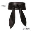 Stylish Wide Belt with Self-Tie Closure for Women's Fashion
