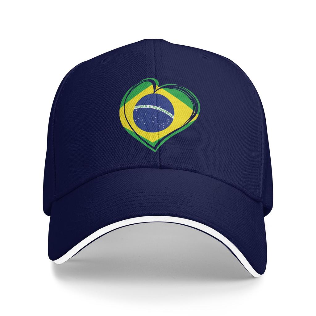 Brazil Fans Brazilian Flag Brasil Baseball Cap Casual Hip Hop Hats Summer Women Unisex Outdoor Gym Baseball Caps
