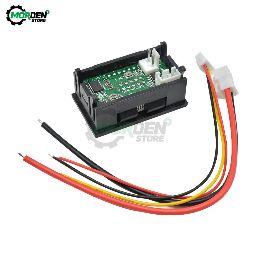 1.16Inch LED Digital Voltmeter Ammeter DC 1-111V 11A 11A 111A Panel Amp Volt Voltage Current Meter Tester Detector for Auto Car