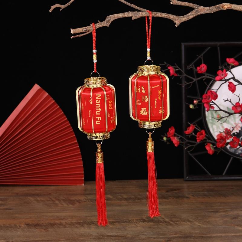 2026 Jahr des Pferdes Wandhänge-Laternen-Ornament Chinesisches Jahr Glücksdekoration Zubehör Einweihung Kleiner Anhänger Gi