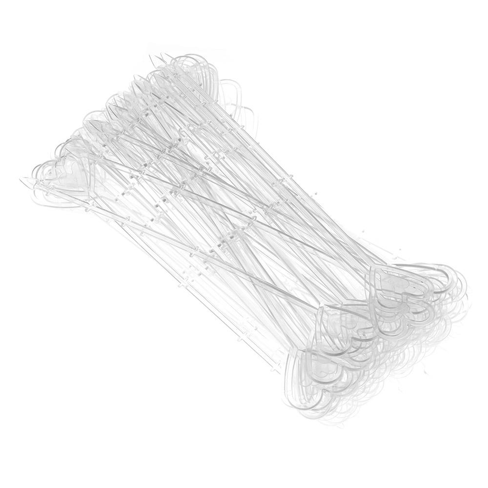 Flower Picks Clip Bouquet Holder Floral Picks For Flower Arrangements Flower Card Holder Stick Crowns For Flower Arrangements (as the picture,L)