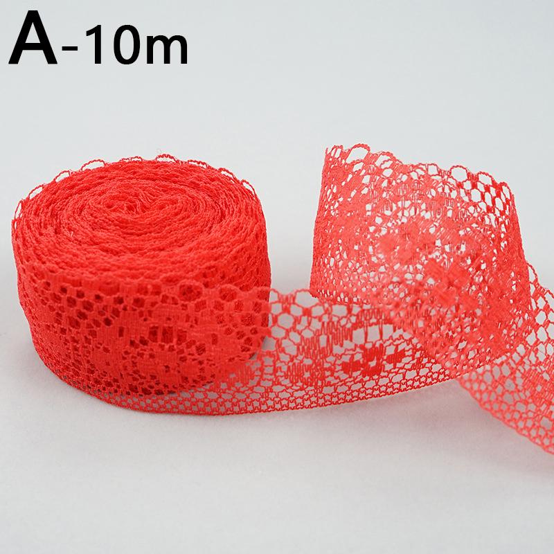 10m Lace Fabric Floral Embroidered Hollow Out Hair Accessories Material Handmade Material