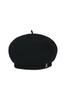 Stud logo wool beret Black [VARZAR]
