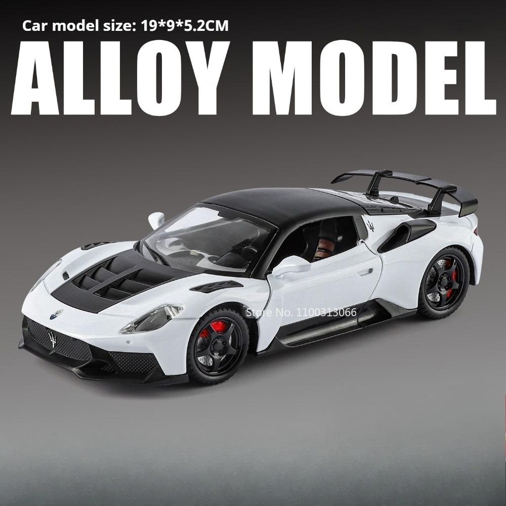 1:24 GT2 Valkyrie Model Toys Alloy Diecast Cars Doors Opened with Light Music Pull Back Miniature Vehicle Sports Car Toy for Boy