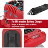 Vehicle Portable Charger for Makita/Dewalt/Milwaukee 18V Lithium Battery Cigarette Lighter Plug 2A Mini Compact Charger