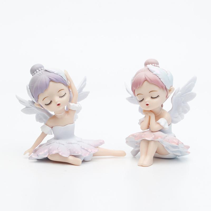 Charming Blind Box Pvc Ballet Angel Model For Desk Or Cake Decoration