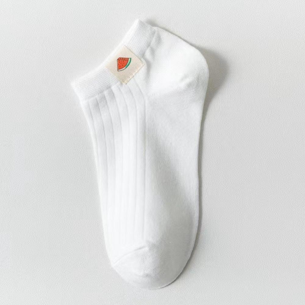 

Милые низкие носки до щиколотки с фруктовым узором, декоративные носки-лодочки, влагоотводящие, женские короткие носки, летние watermelon