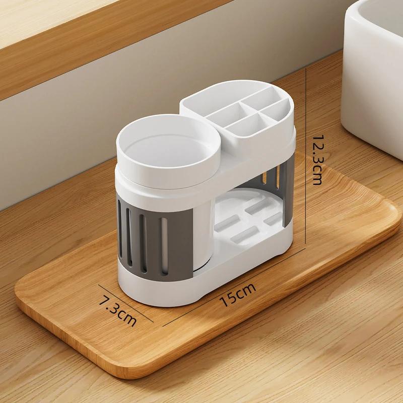 Bathroom Toothbrush Toothpaste Shelf Simple Advanced All-in-one Toothbrush Mouthwash Cup Bathroom Wash Set Cup Holder